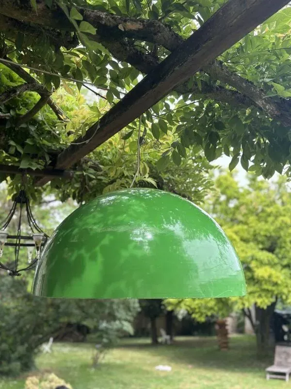 Illustration numéro 3 du produit Suspension industrielle en métal vert