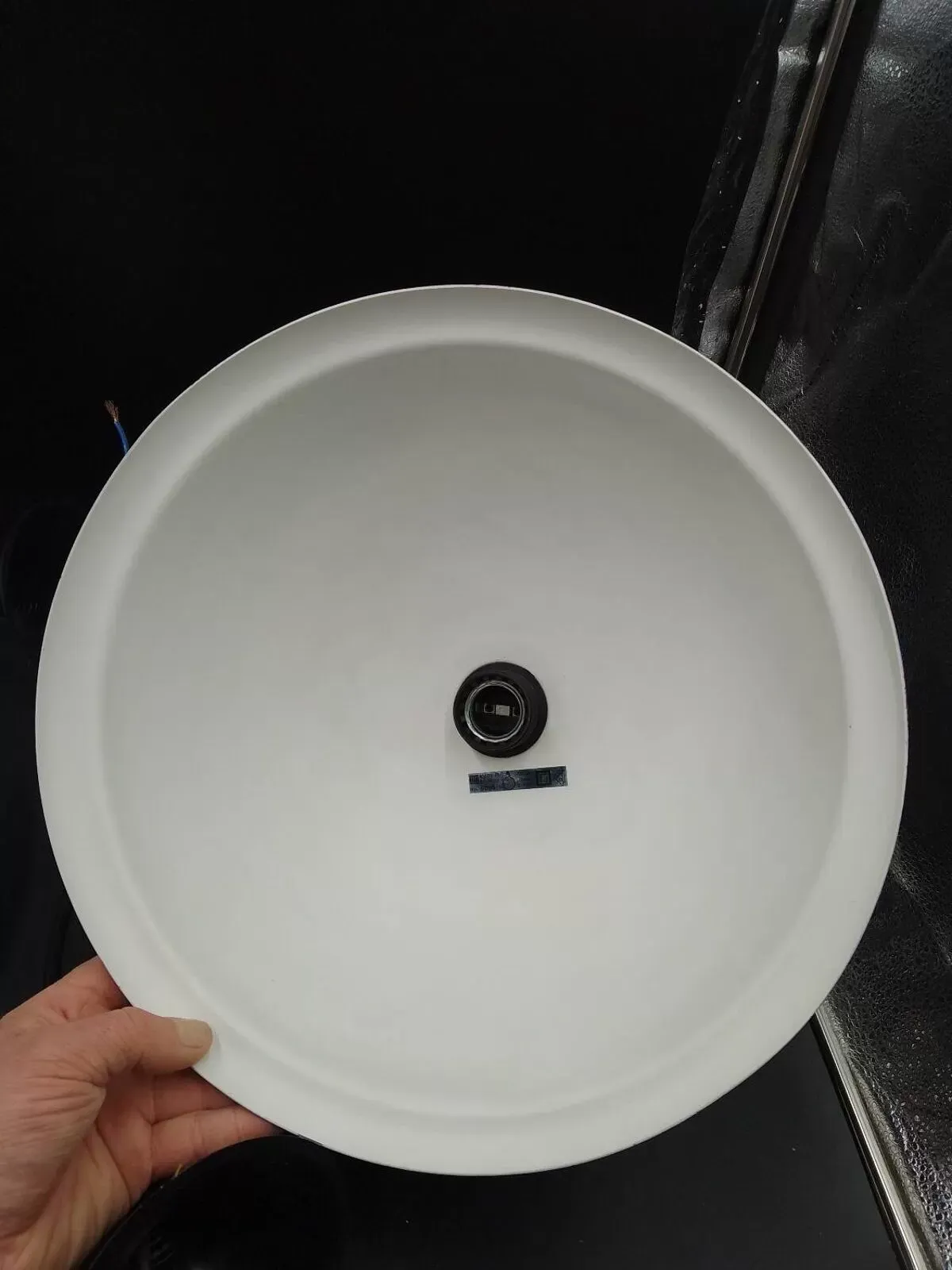 Illustration numéro 3 du produit Rare x2 suspension lita design lampe industrielle  usine  tôle 1960/70 loft