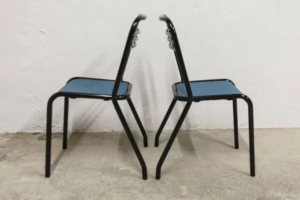 Illustration numéro 3 du produit Paire de chaises de Jean Pauchard Tolix 1960 restaurées