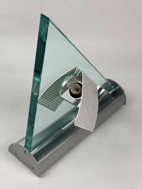 Illustration numéro 3 du produit Paire d'appliques vintage Icaro de Carlo Forcolini pour Artemide en verre et métal 1986