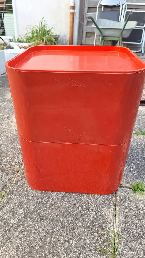 Illustration numéro 3 du produit Meuble Componibili Carré Kartell – Design Anna Castelli Ferrieri – Vintage