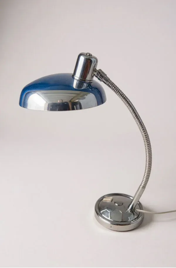Illustration numéro 3 du produit Lampe de bureau vintage chromée Giovanni Michelucci pour Lariolux