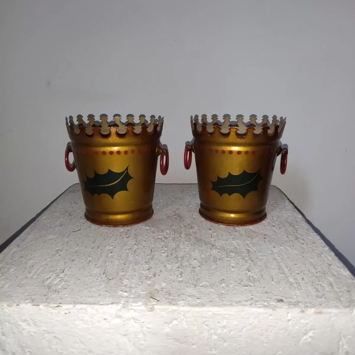 Illustration numéro 3 du produit Paire de cache-pots métal Lancel Paris