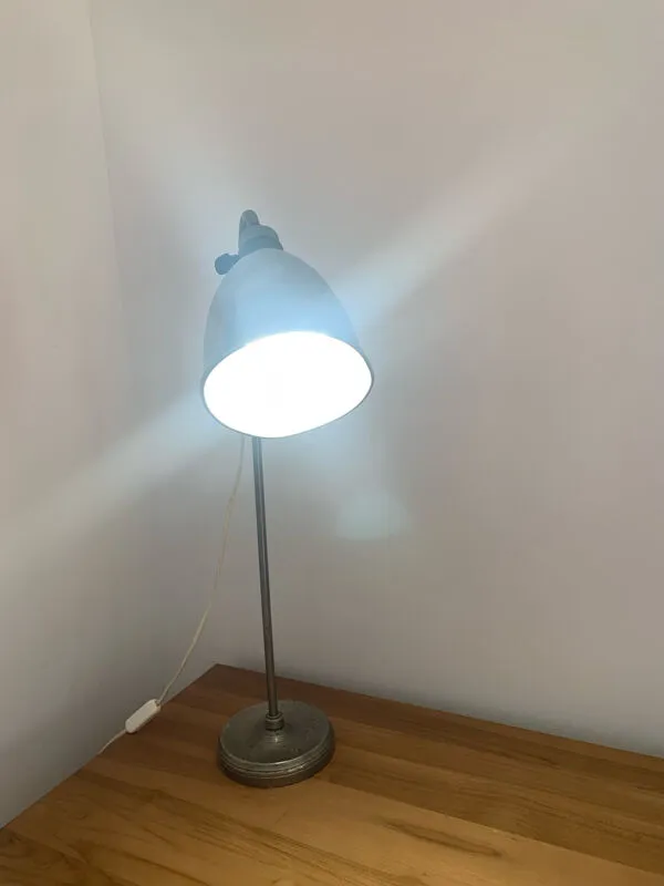 Illustration numéro 3 du produit Lampe d’atelier industrielle en métal, années 50-60