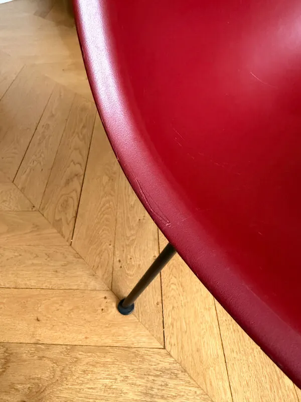 Illustration numéro 3 du produit Chaise Eames DSX Vitra bordeaux
