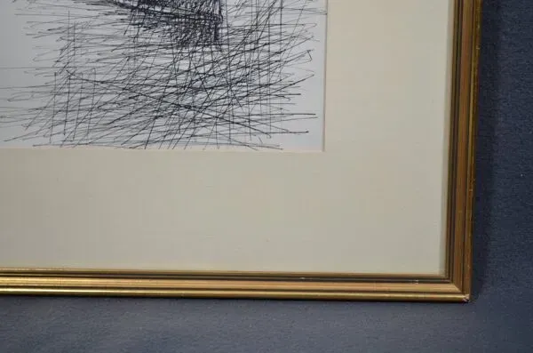 Illustration numéro 3 du produit Ecole française du XXème siècle ''le bateau dans un port avec les élégantes