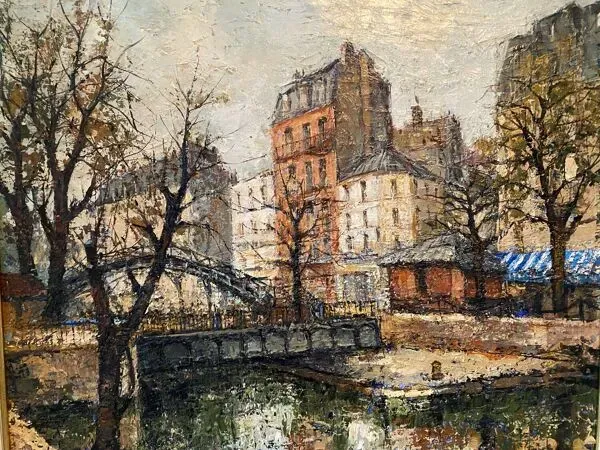 Illustration numéro 3 du produit Canal saint Martin à Paris signé Guerber