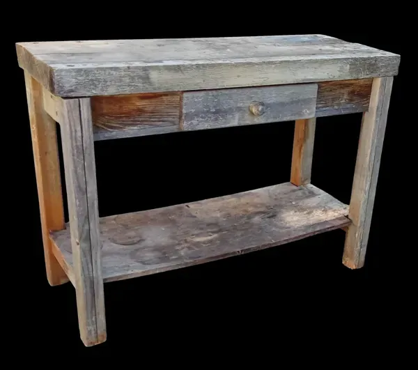 Illustration numéro 3 du produit Ancien établi d atelier meuble de métier