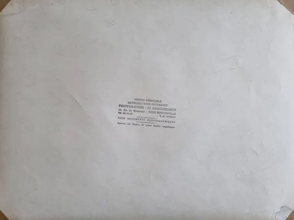 Illustration numéro 3 du produit Photographie argentique vintage champignons encadrée années 70 52x42 cm