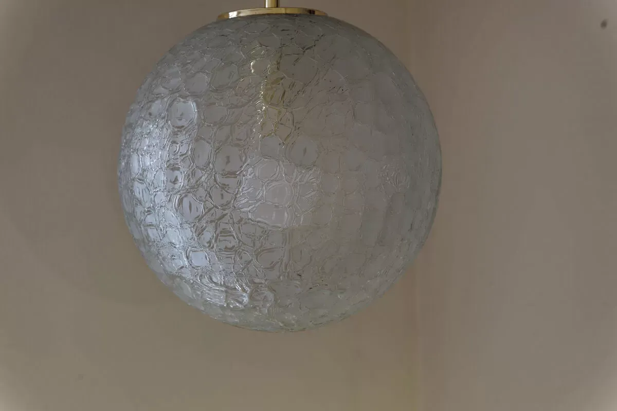 Illustration numéro 3 du produit Large Handblown Glass Pendant from Doria Leuchten, 1960s