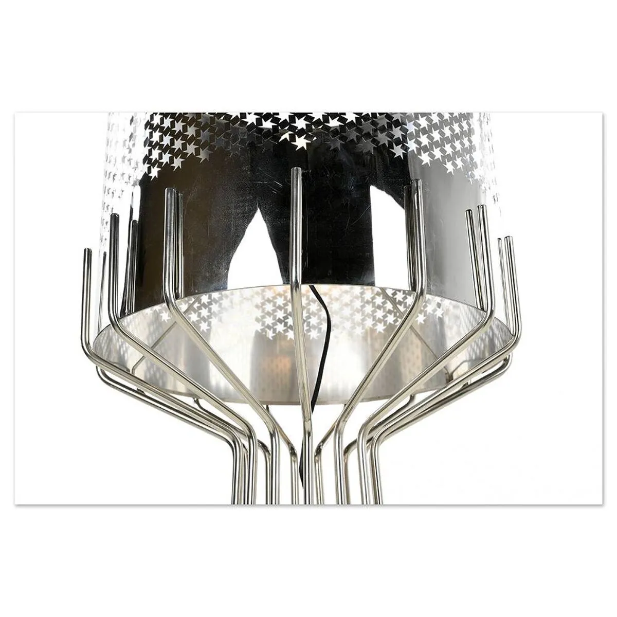 Illustration numéro 3 du produit Grande lampe vintage en inox