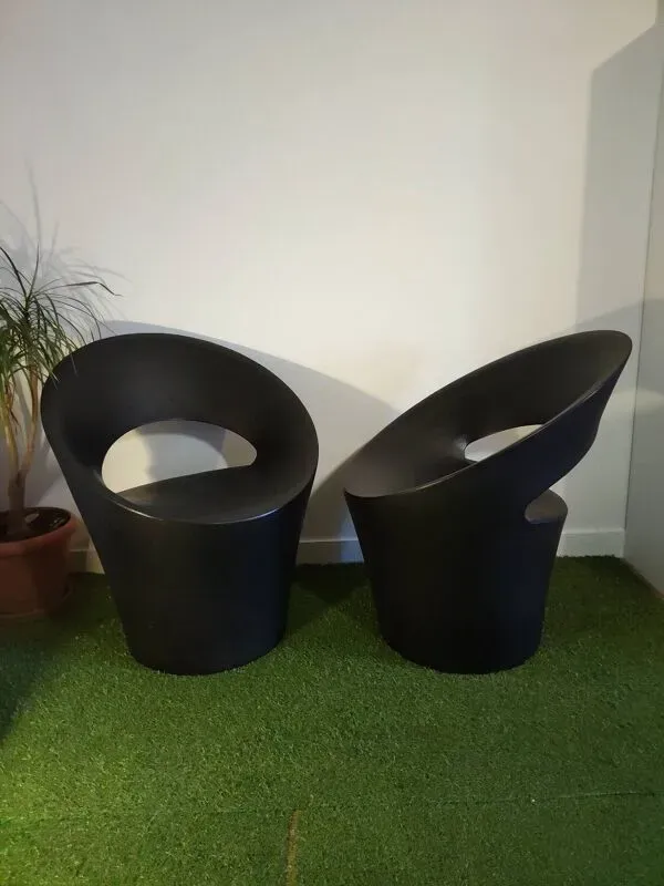 Illustration numéro 3 du produit Paire de fauteuils Tijou – Bruno Houssin – Design français écoresponsa