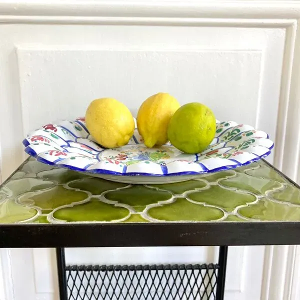 Illustration numéro 3 du produit Plat coupe céramique décorative vintage