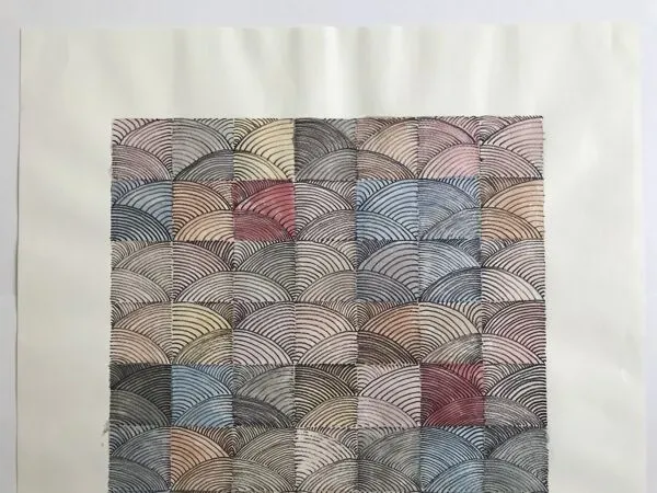 Illustration numéro 3 du produit Ecole contemporaine : technique mixte sur papier, Sans titre (coquillage), circa 2021