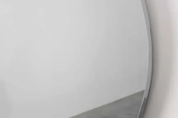 Illustration numéro 3 du produit Miroir en métal nickelé ovale Art Déco, Belgique, vers 1925