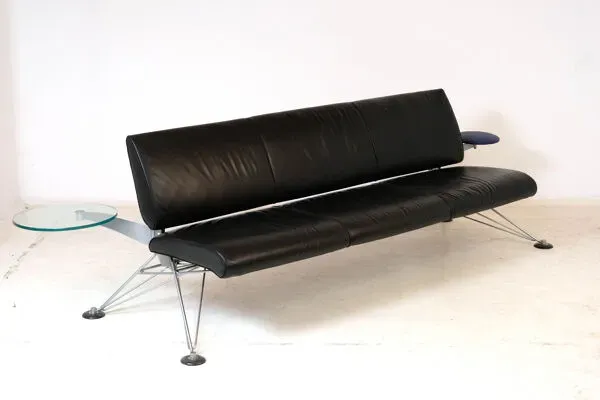 Illustration numéro 3 du produit Canapé cuir ''Wing'' par Roy Fleetwood pour Vitra 1990's