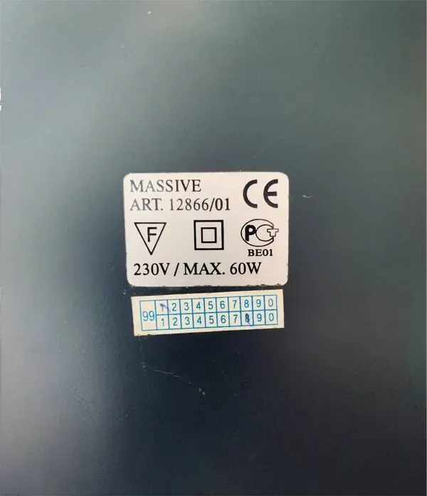 Illustration numéro 3 du produit Lampe de bureau vintage - massive belgique