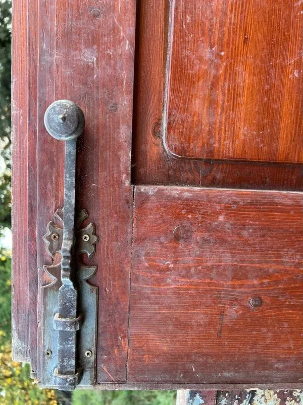 Illustration numéro 3 du produit Portes de magasin fin XIXem, devanture de mercerie avec vitraux Art Nouveau