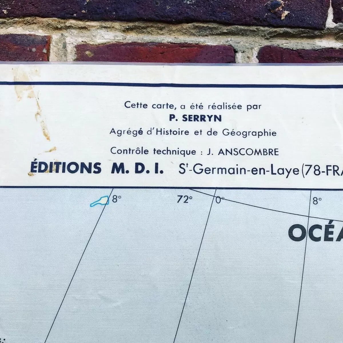 Illustration numéro 3 du produit Ancienne carte scolaire