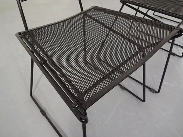 Illustration numéro 3 du produit Metal Chairs by Rolf Rahmlow, 1980s, Set of 4