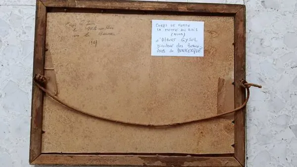 Illustration numéro 3 du produit Aquarelle 1907 d'Albert Gysel rivière la bourre vers la motte au bois nord