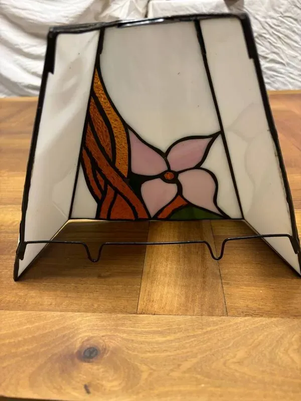 Illustration numéro 3 du produit Paire appliques vitrail Art Deco