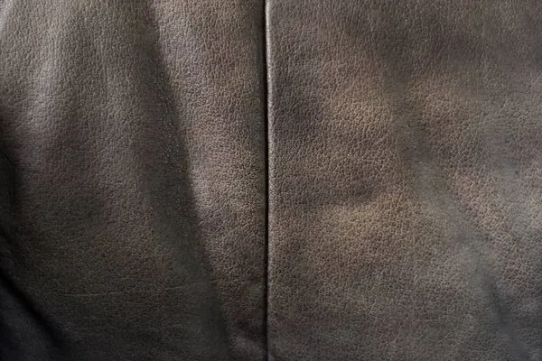 Illustration numéro 3 du produit Vintage Mid-Century Modern German Brutalist 2-Seater Brown Leather Bed Sofa