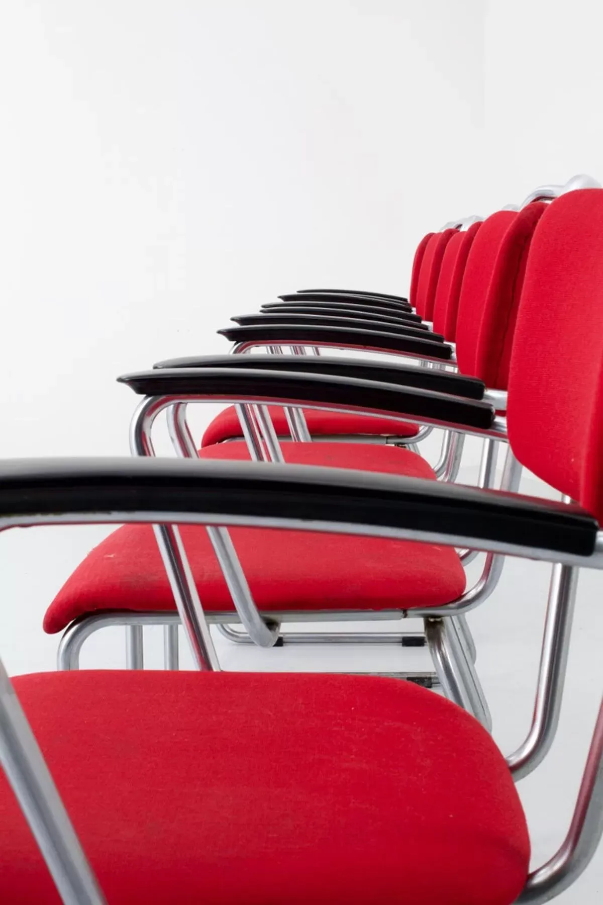 Illustration numéro 3 du produit Set de 5 fauteuils Gispen '214' par Christoffel Hoffman pour BPM Néerlandais 1935