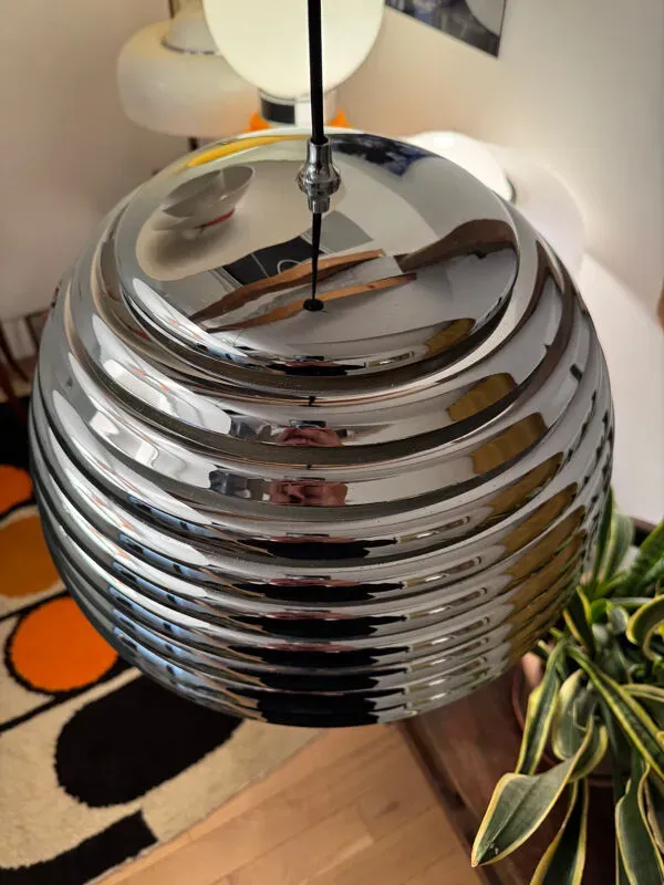 Illustration numéro 3 du produit Kazuo Motozawa, Grande Suspension ''Saturne'', Circa 1972, Lampe Métalli