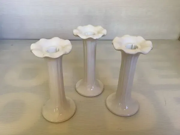 Illustration numéro 3 du produit Trio de bougeoirs fleurs Fereiras Portugal