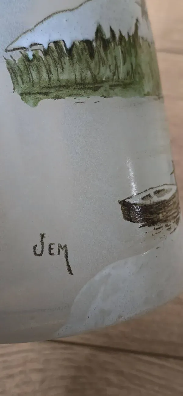 Illustration numéro 3 du produit Vase Art déco signé JEM