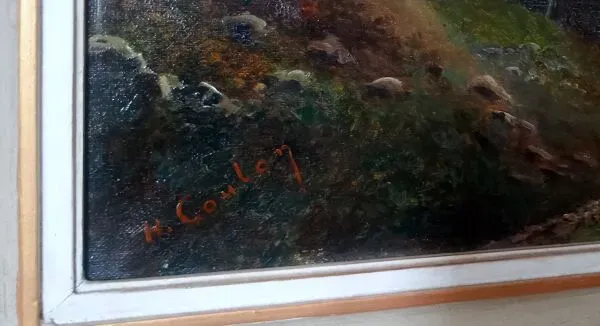 Illustration numéro 3 du produit Lac de vassivière au soleil couchant de henri coulon (1855-1936) ecole de crozant