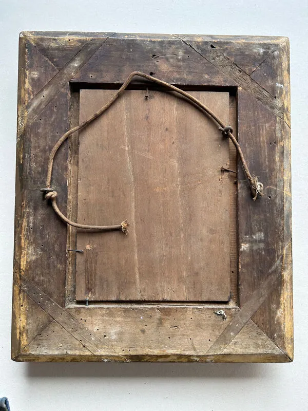 Illustration numéro 3 du produit La Basse-cour, Huile sur panneau signée Girard XIXe