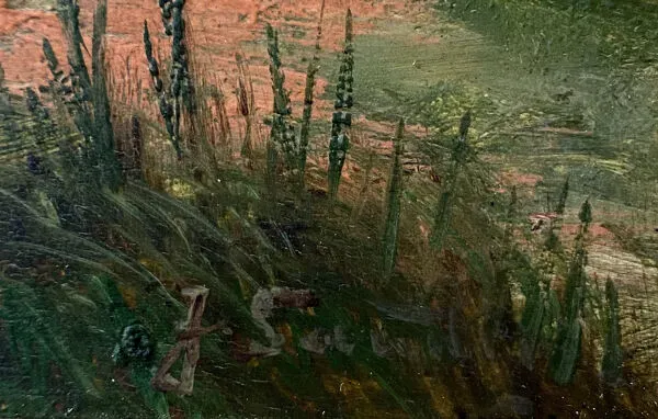 Illustration numéro 3 du produit Tableau j. sander alias johann jungblut (1860-1912) paysage animé