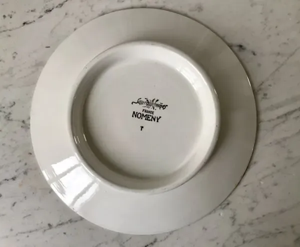 Illustration numéro 3 du produit Compotier bas sarreguemines modèle ''nomeny'' art déco années 30