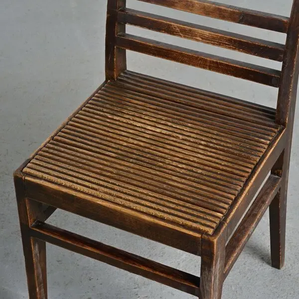 Illustration numéro 3 du produit Paire de chaises 103 en hêtre teinté par René Gabriel, circa 1943