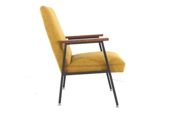 Illustration numéro 3 du produit Fauteuil Gispen 'Genie'   plus de pièces en stock - nouveau revêtement - restauré