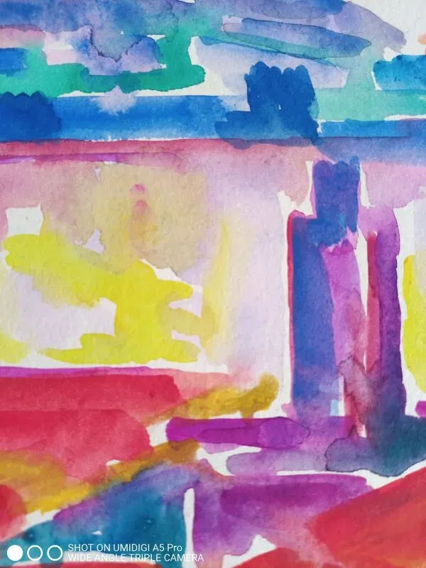 Illustration numéro 3 du produit pierre Lacroux (1909- 1993) Gouache sur papier 24 x 32 cm - de 1989 - (299)