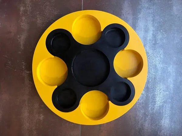 Illustration numéro 3 du produit Grand plateau jean pierre Vitrac 1970 éditions guillois Space age