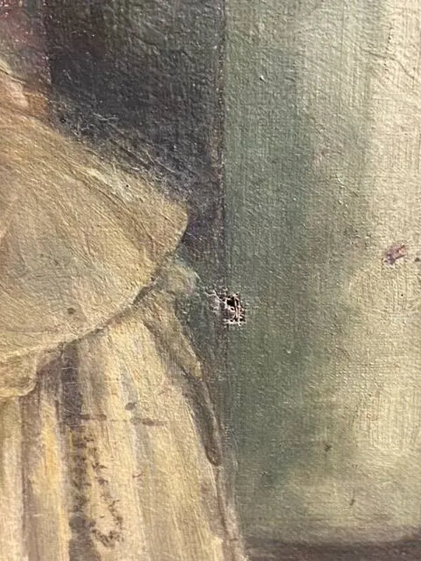 Illustration numéro 3 du produit Toile de 1925, moines dans une église