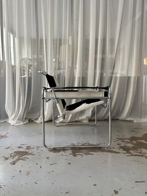 Illustration numéro 3 du produit Fauteuil ''Wassily'' par Marcel Breuer pour Gavina