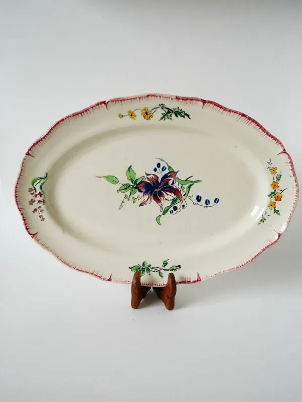 Illustration numéro 3 du produit Plat ovale Montereau HBCM, 1960