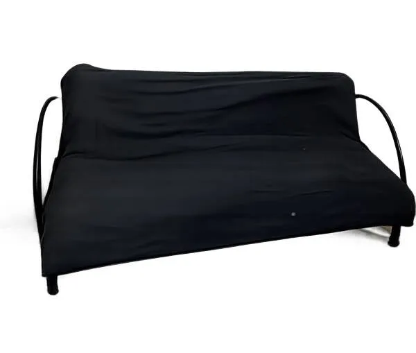 Illustration numéro 3 du produit Canapé-lit en métal peint noir, style Industriel