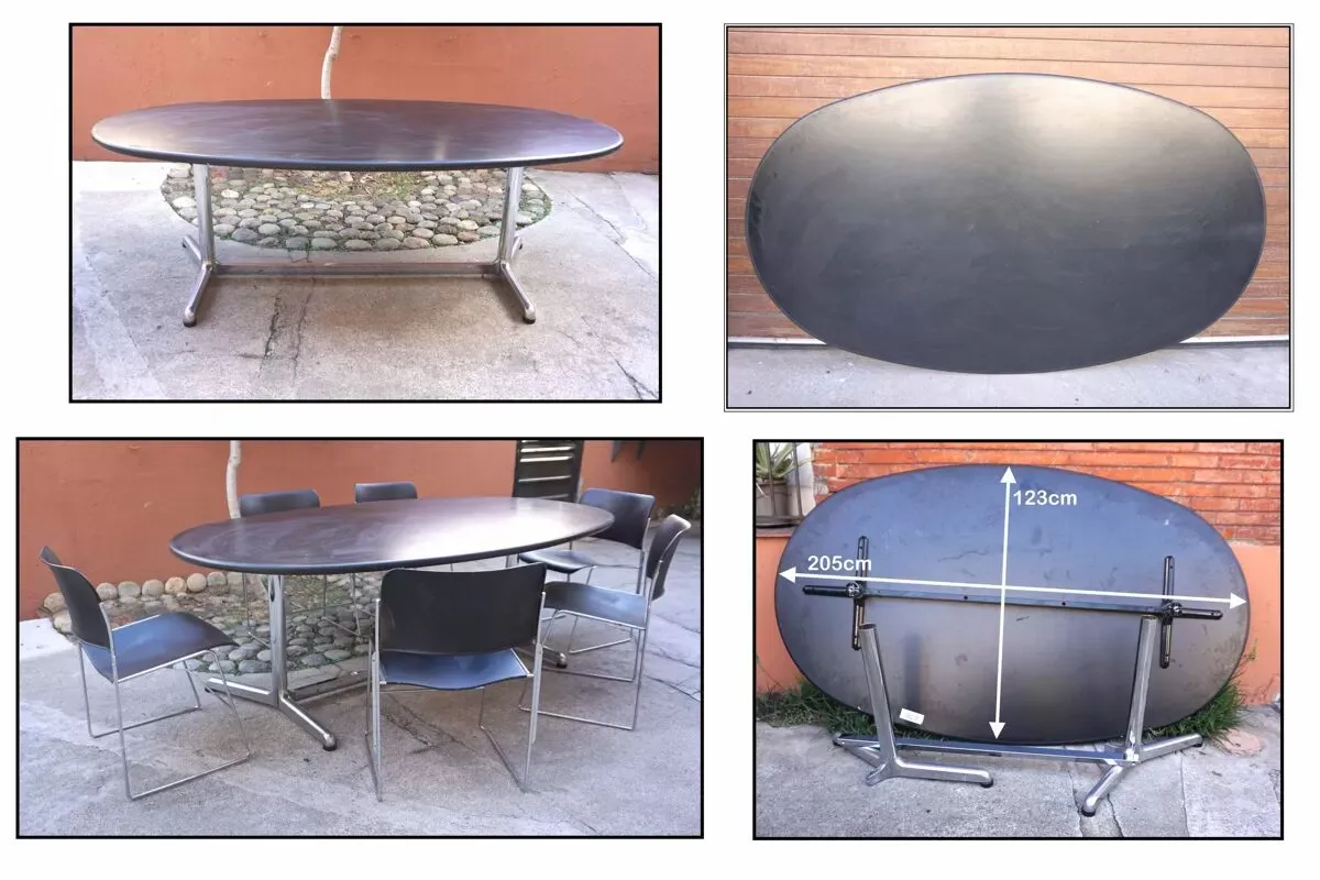 Illustration numéro 3 du produit Table repas ou bureau vintage 60/70 Castelli