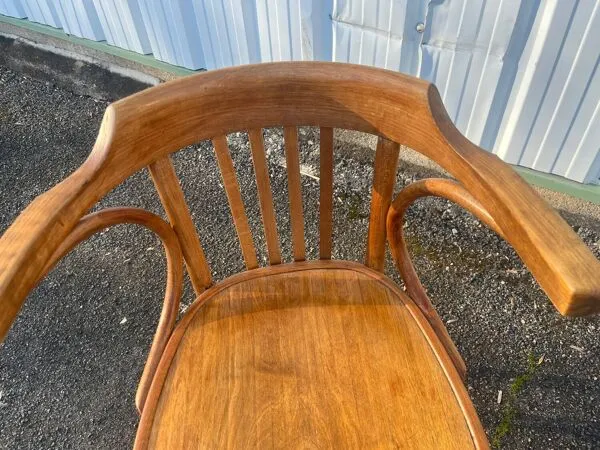 Illustration numéro 3 du produit Fauteuil de Bureau Baumann Vintage - Bois Courbé Style Bistrot - Année