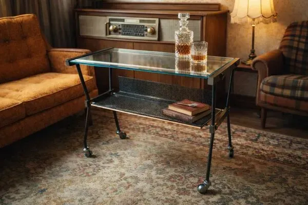 Illustration numéro 3 du produit Desserte Vintage Metal