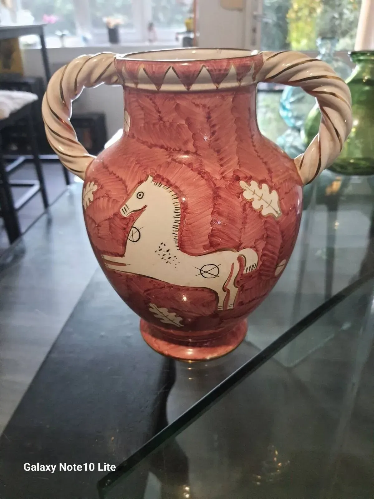 Illustration numéro 3 du produit Vase italien artisanale en céramique vintage