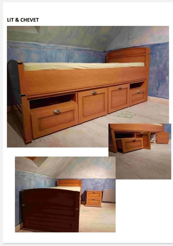 Illustration numéro 3 du produit Lit simple