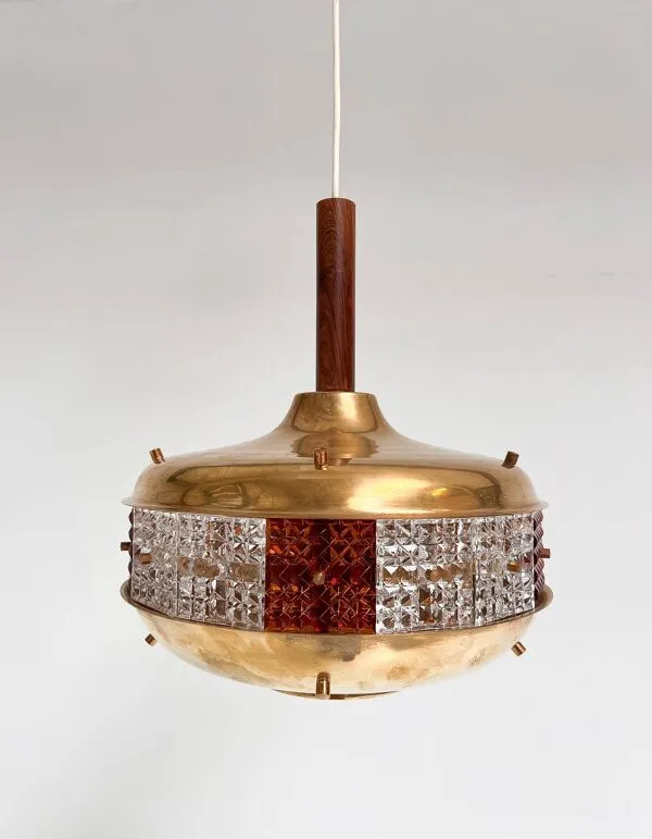 Illustration numéro 3 du produit Lampe de plafond Space Age par Örsjö Industri, années 1960.