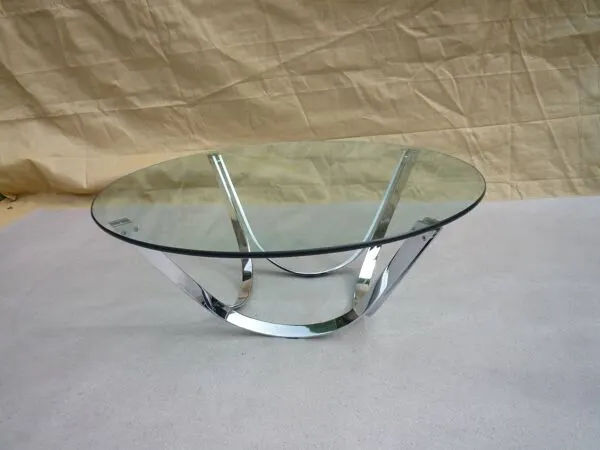 Illustration numéro 3 du produit Table basse Knut Hesterberg en verre et acier
